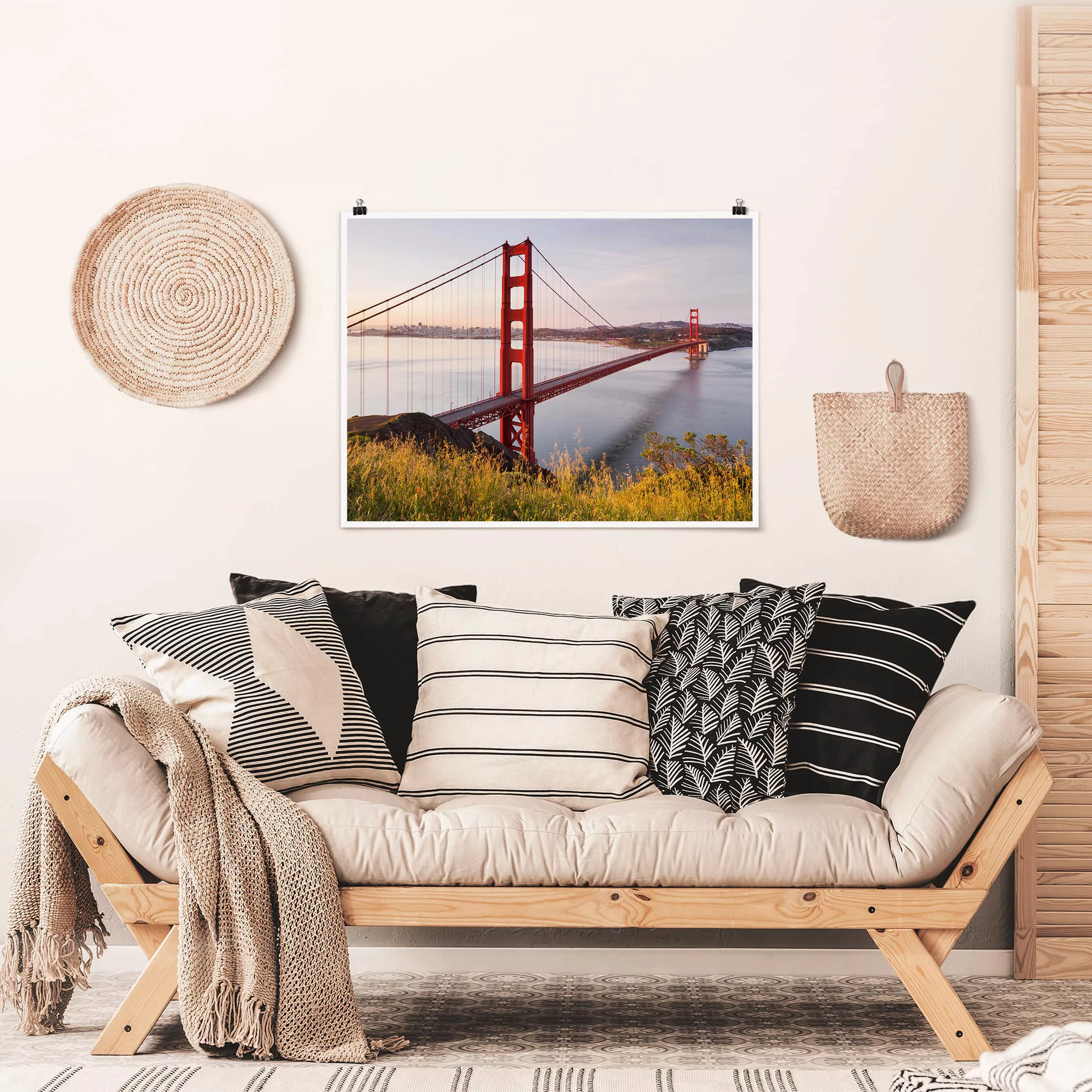 Poster Architektur & Skyline - Querformat Golden Gate Bridge in San Francis günstig online kaufen