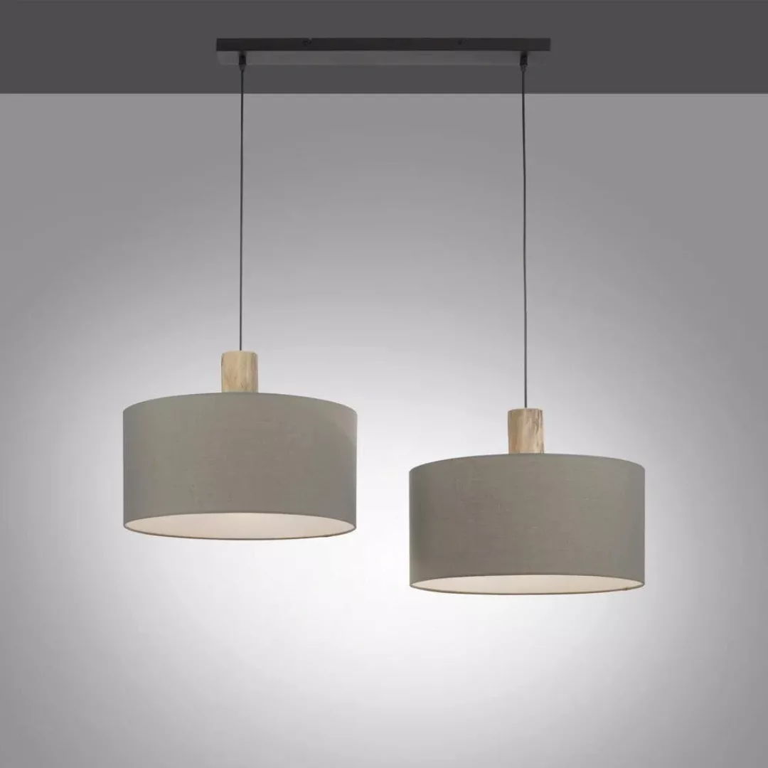 JUST LIGHT Pendelleuchte »LINEN«, 2 flammig-flammig, ExklusiveE27 günstig online kaufen