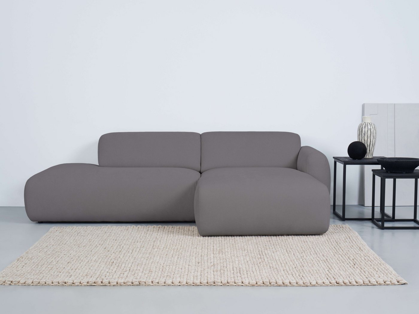 andas Ecksofa Myrland, Breite 222 cm, Chenille, Easy Clean Stoff, mit Kalts günstig online kaufen