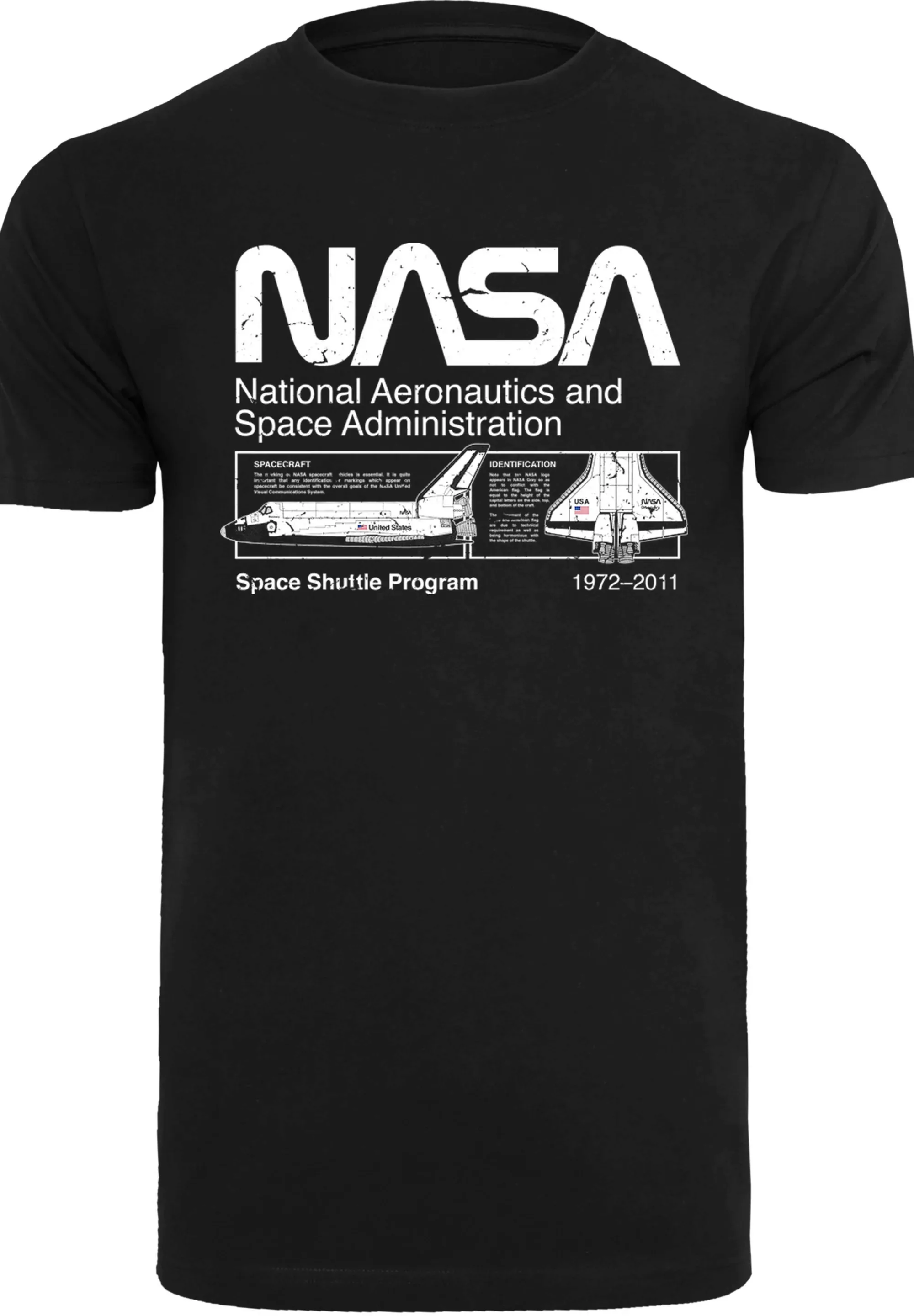 F4NT4STIC T-Shirt "NASA Classic Space Shuttle Black", Herren,Premium Merch, günstig online kaufen