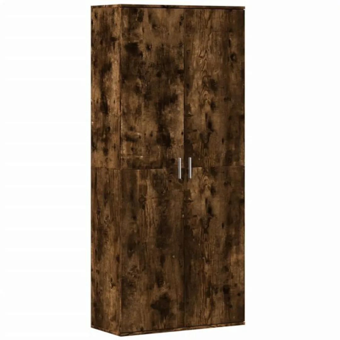 vidaXL Kleiderschrank Highboard Räuchereiche 80x35x180 cm Holzwerkstoff günstig online kaufen