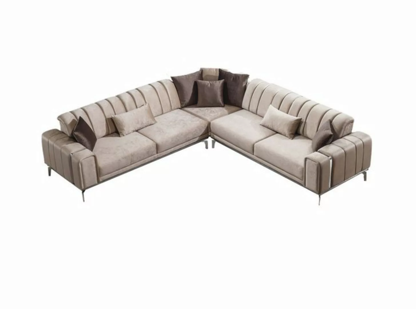 Villa Möbel Ecksofa Eden, Set, mit Relax-/Bettfunktion durch umklappbare Rü günstig online kaufen