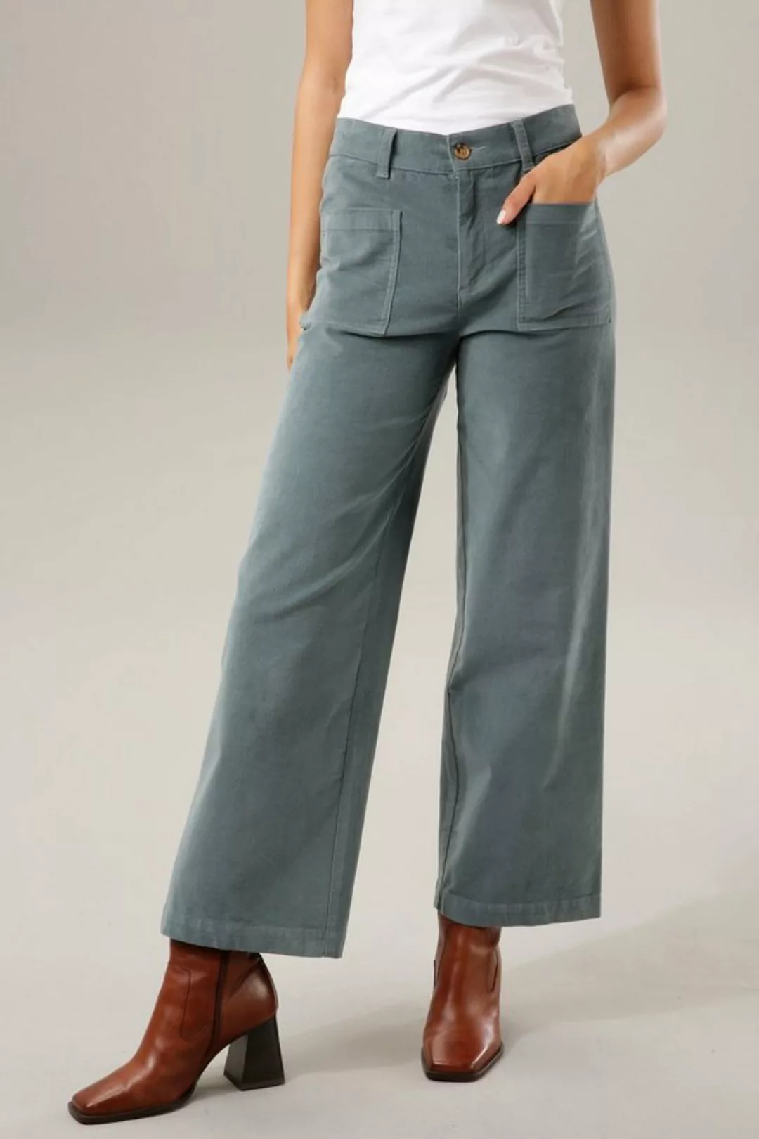 Aniston CASUAL Cordhose in angesagter Hight-waist-Form günstig online kaufen