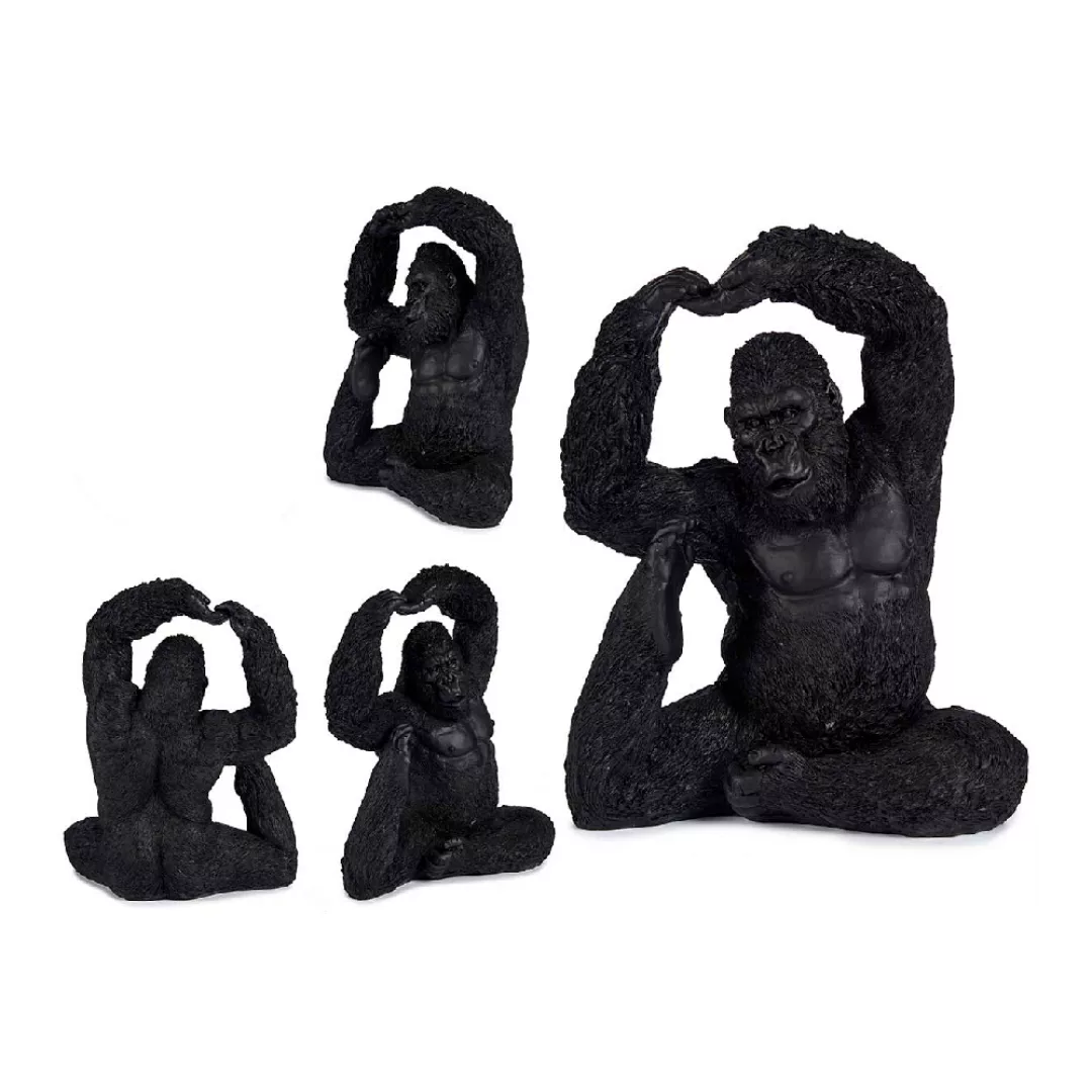 Deko-figur Gorilla Schwarz Harz (15,2 X 31,5 X 26,5 Cm) günstig online kaufen