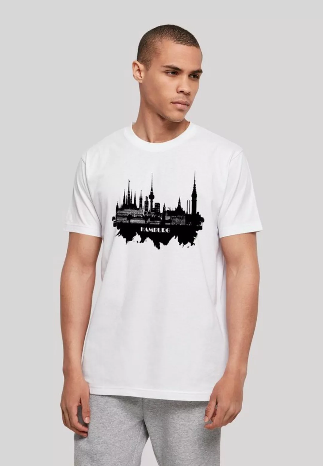 F4NT4STIC T-Shirt "Cities Collection - Hamburg skyline", Print günstig online kaufen