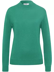 Stehbund-Pullover Modell Sabrina Peter Hahn Seide/Kaschmir grün günstig online kaufen