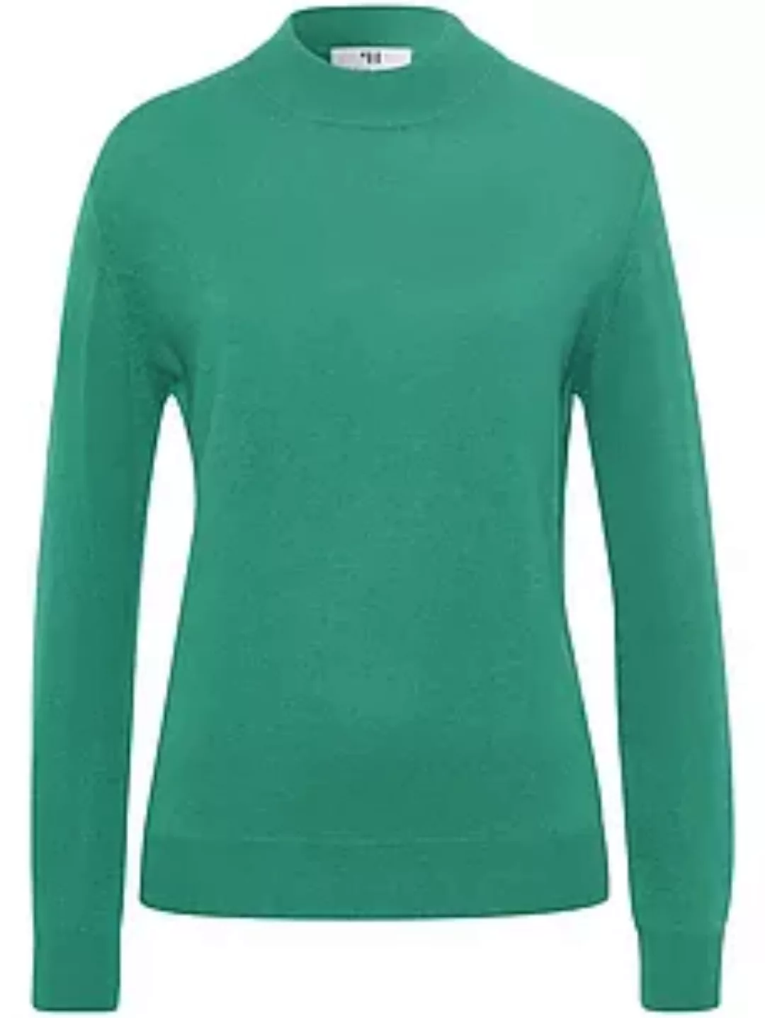 Stehbund-Pullover Modell Sabrina Peter Hahn Seide/Kaschmir grün günstig online kaufen