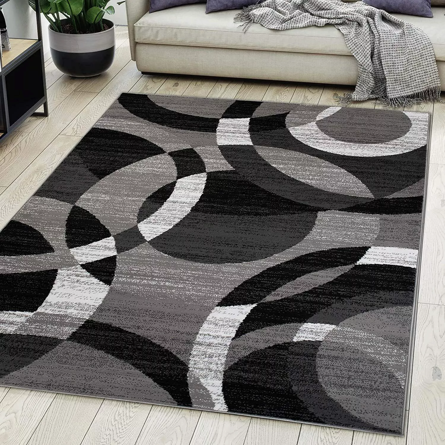 Mazovia Orientteppich DY-MAYA-Z984A-GRAY, 80x150, Modern, Geometrisch, günstig online kaufen