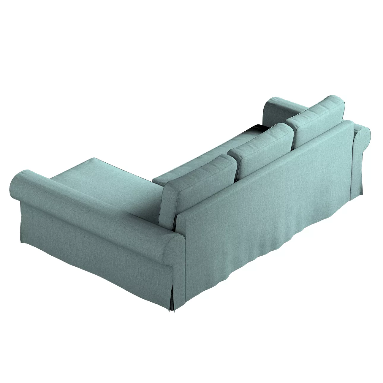 Bezug für Backabro Bettsofa / Recamiere, grau- blau, Bezug für Bettsofa Bac günstig online kaufen