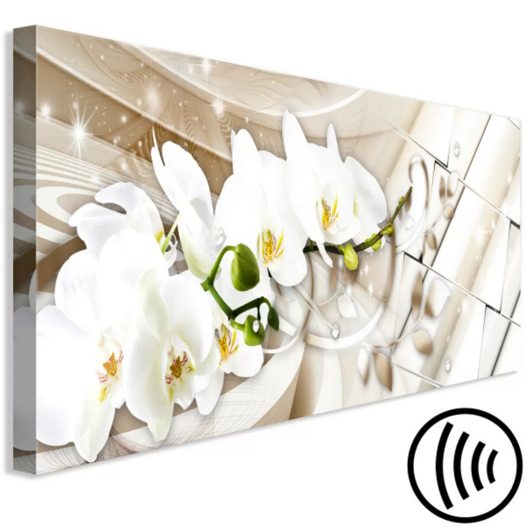 Leinwandbild Orchid and Abstraction XXL günstig online kaufen