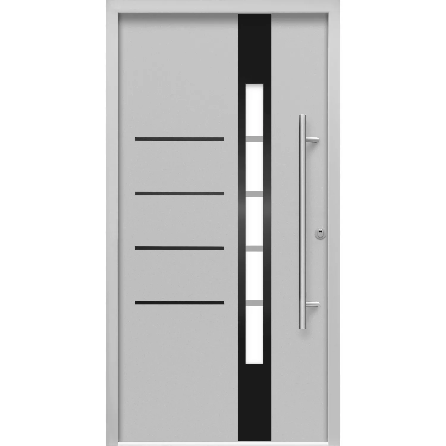 Splendoor Thermospace Sicherheits-Haustür Berlin Prime RC2 Grau 100x210 cm günstig online kaufen