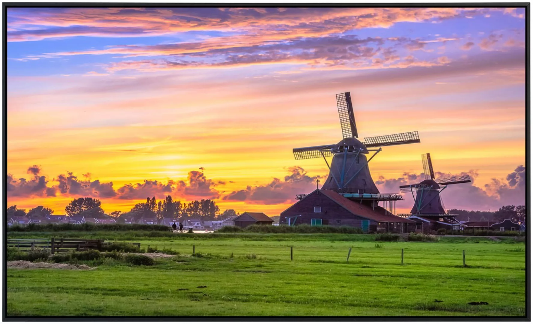 Papermoon Infrarotheizung »Niederländische Windmühlen« günstig online kaufen