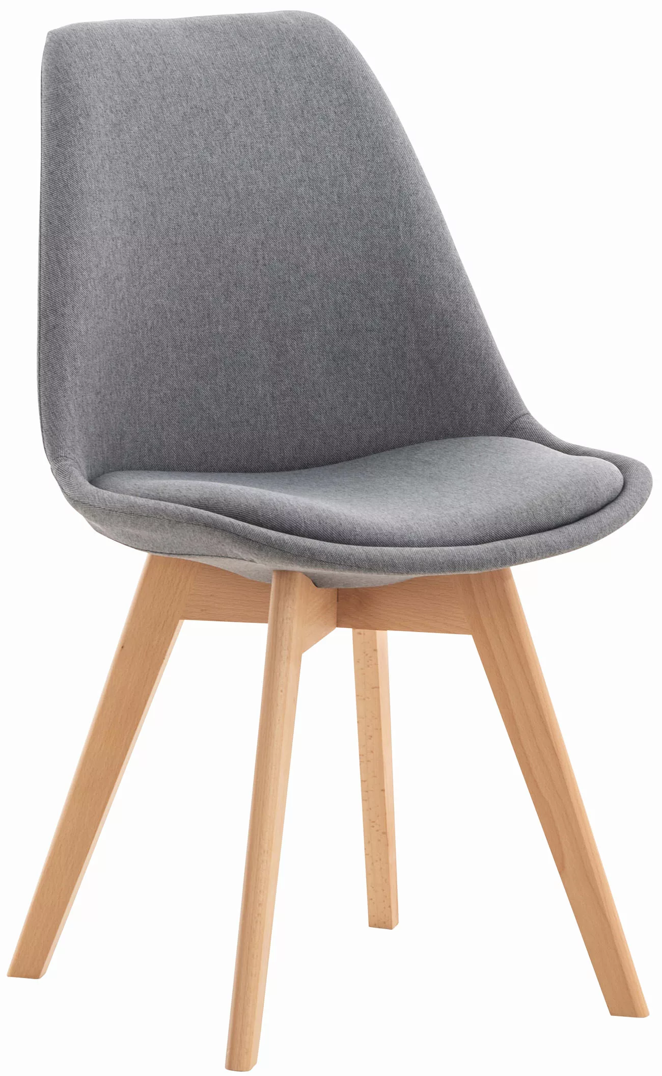 Stuhl Linares Stoff Hellgrau günstig online kaufen