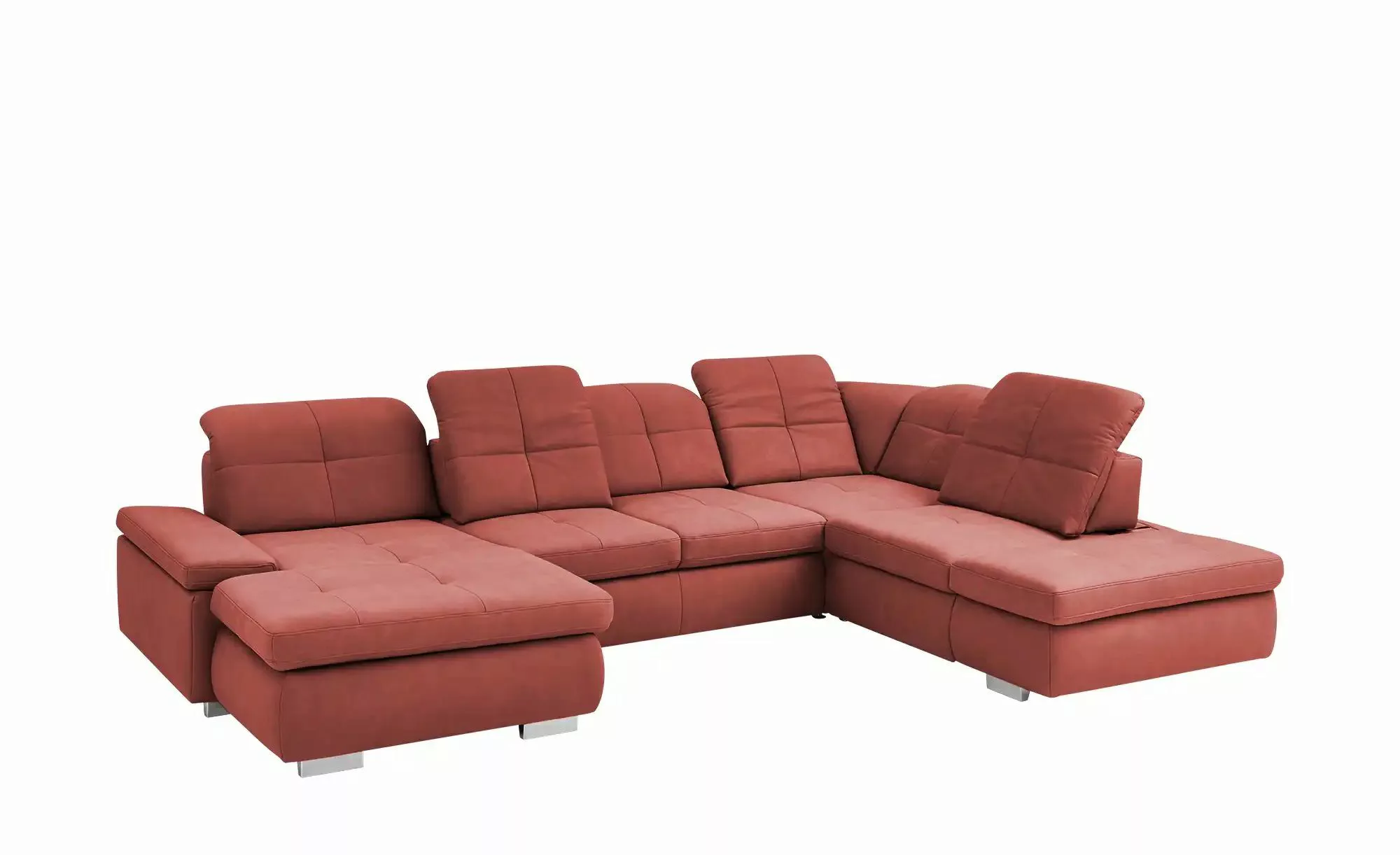 Lounge Collection Wohnlandschaft aus Mikrofaser Affair ¦ rot ¦ Maße (cm): B günstig online kaufen