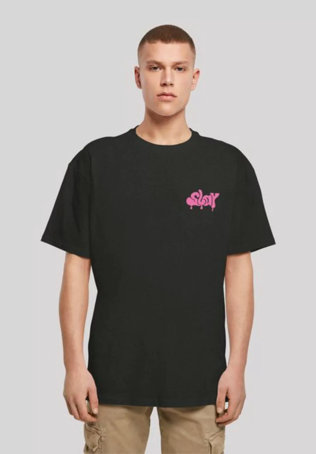 F4NT4STIC T-Shirt SLAY Jugenwort Pink Print günstig online kaufen