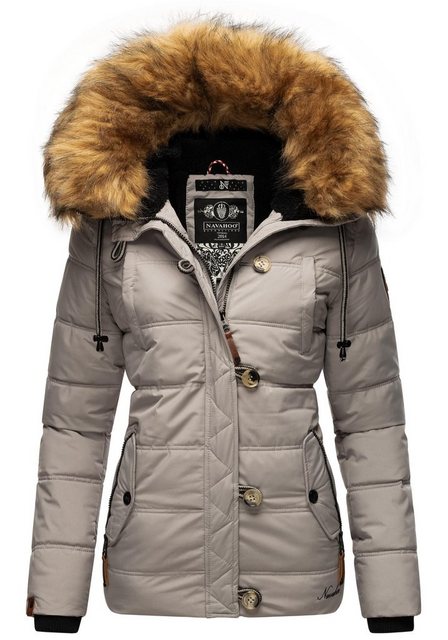 Navahoo Winterjacke Zoja stylische Steppjacke mit Kunstpelz Kapuze günstig online kaufen