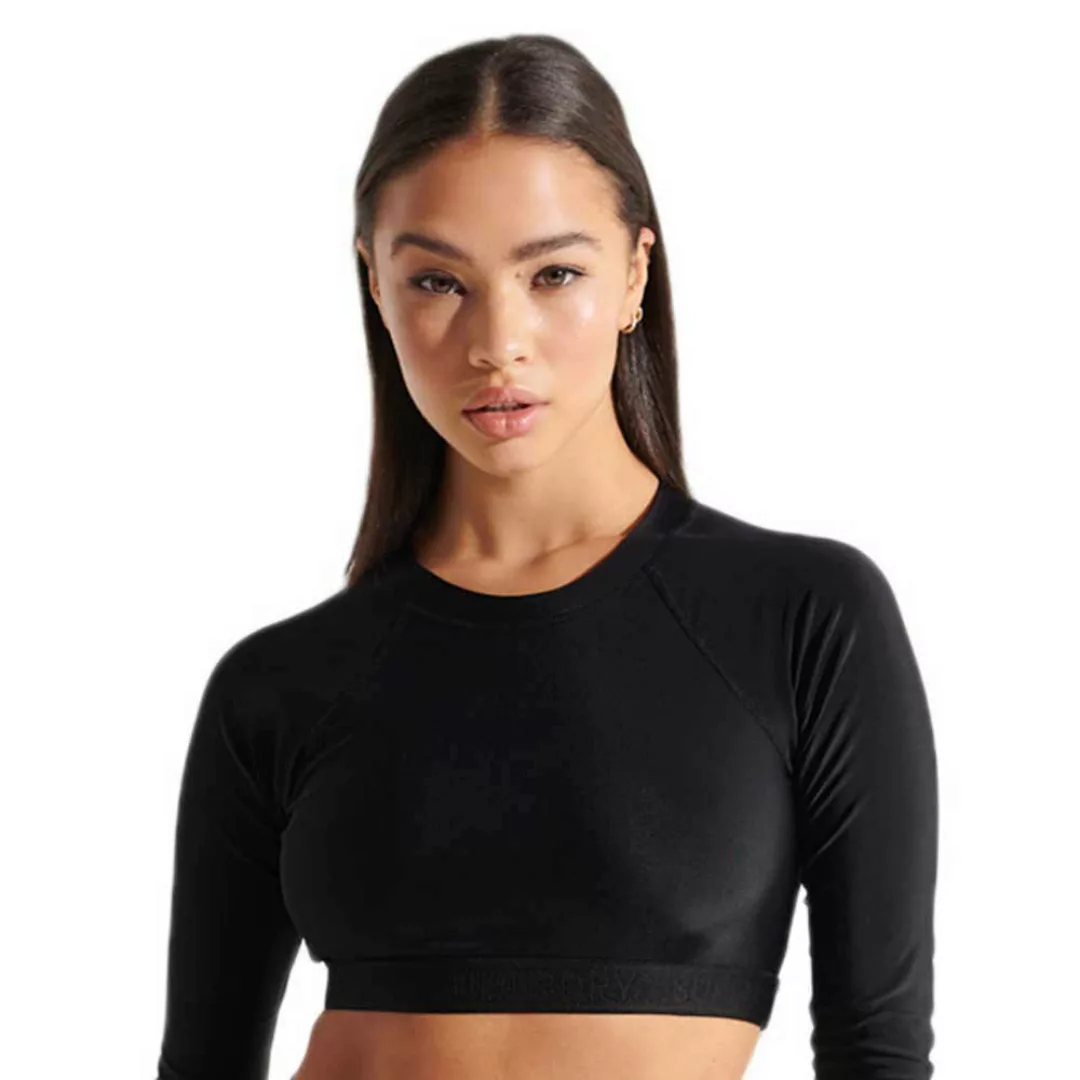Superdry Ls Crop Rashie Bikini Oberteil L Black günstig online kaufen