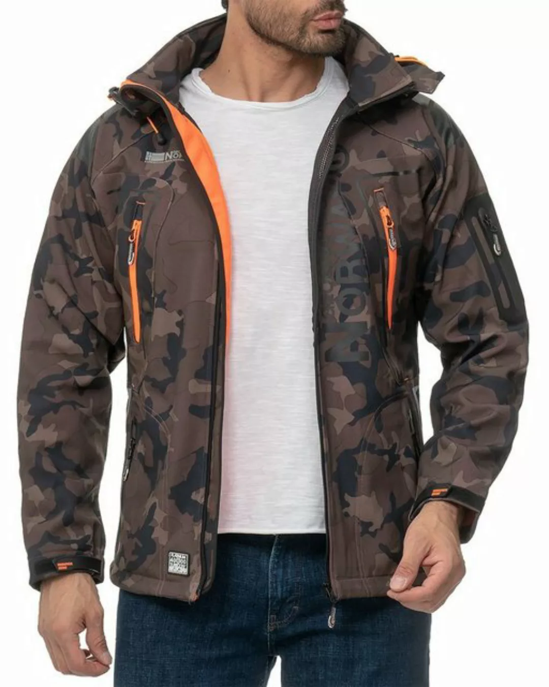 Geographical Norway Softshelljacke Herren Outdoor Jacke batechno Camo - Kha günstig online kaufen