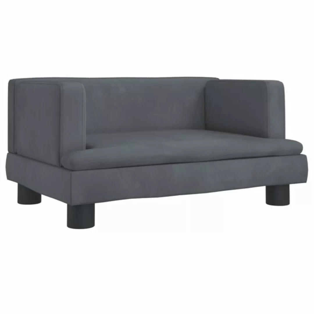 vidaXL Kindersofa Kindersofa Schwarz 60x40x30 cm Samt Kindercouch Kindermöb günstig online kaufen