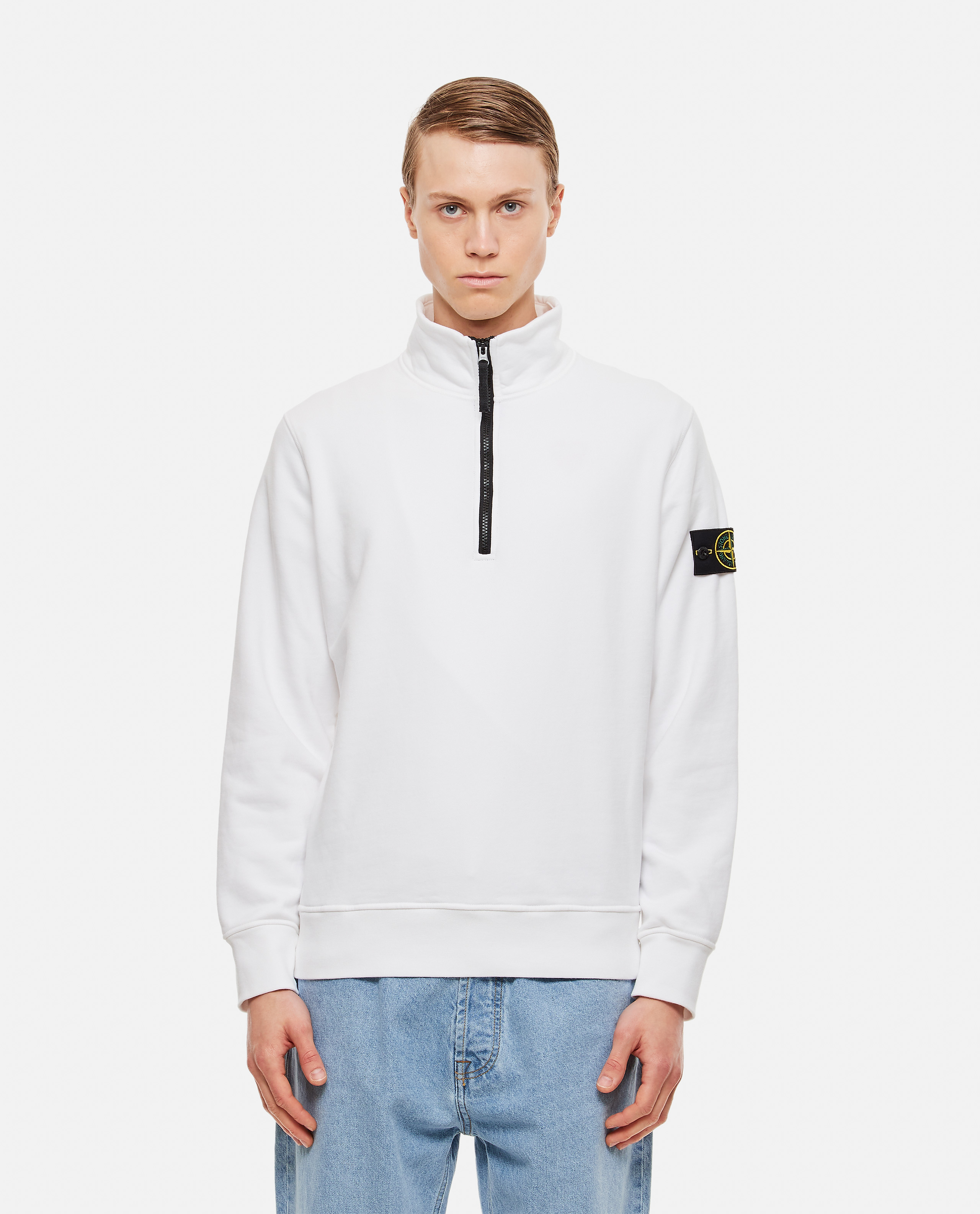 HALF ZIP COTTON SWEATSHIRT günstig online kaufen