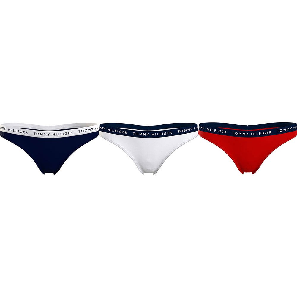 Tommy Hilfiger Underwear Baumwoll-tanga 3 Paare M White / Black günstig online kaufen