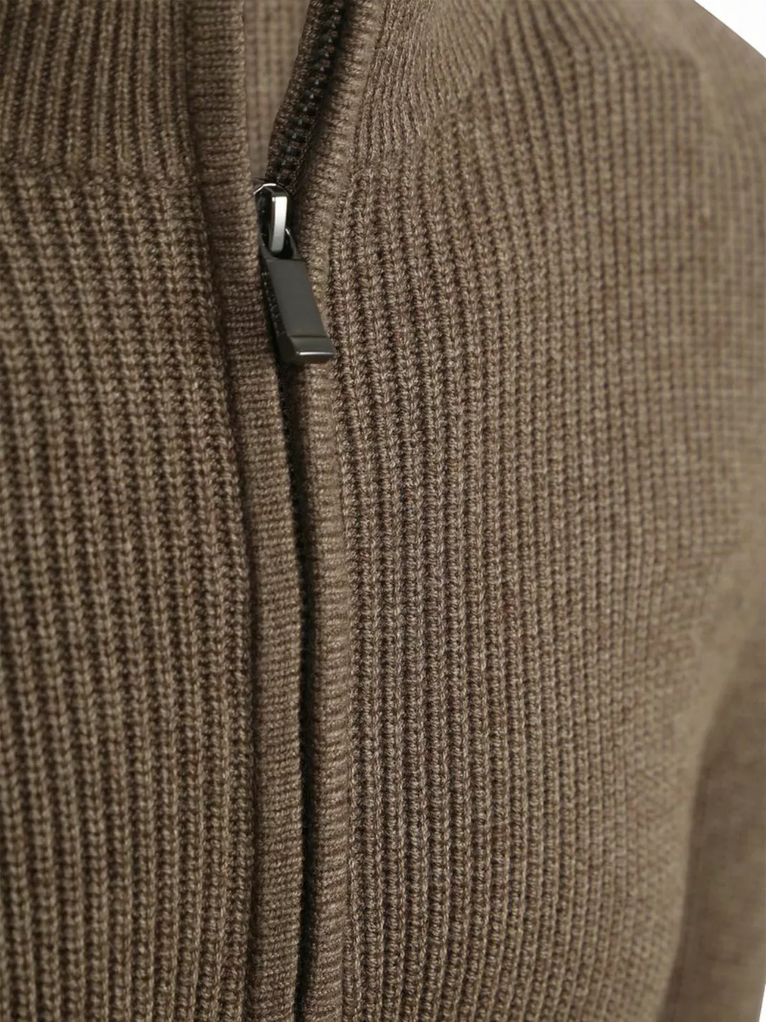 Suitable Half Zip Pullover Patch Taupe - Größe S günstig online kaufen