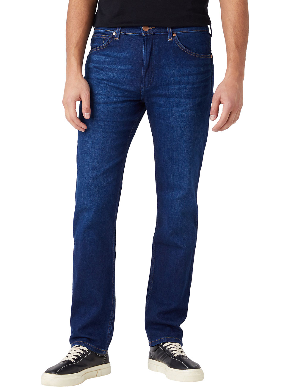 Wrangler Herren Jeans Greensboro - Regular Fit - Blau - The Bullseye günstig online kaufen