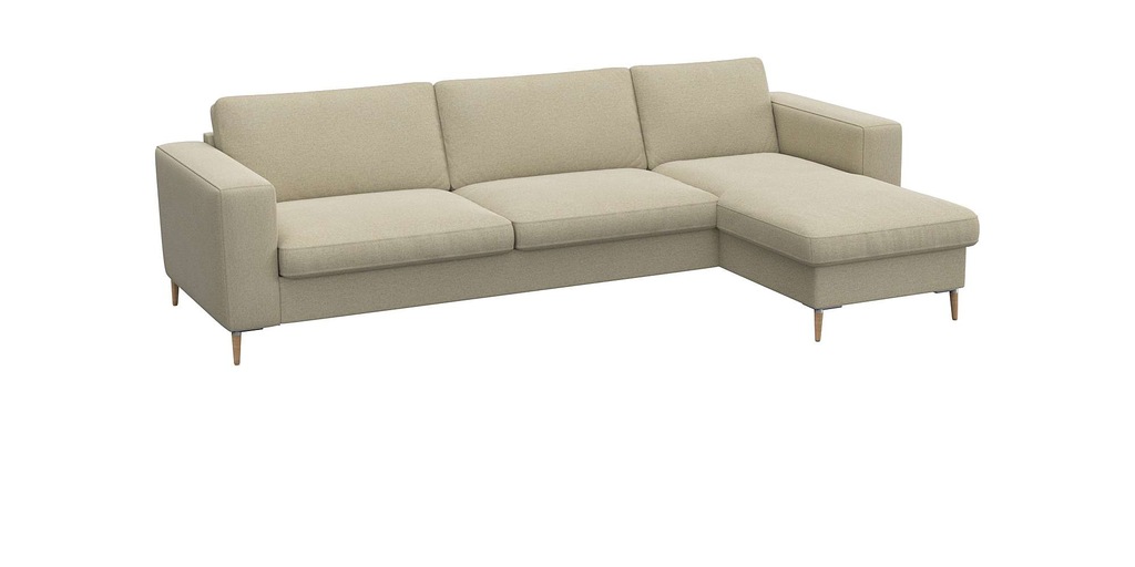 FLEXLUX Ecksofa "Fiore, super Sitzkomfort durch Kaltschaum im Sitz, L-Form" günstig online kaufen