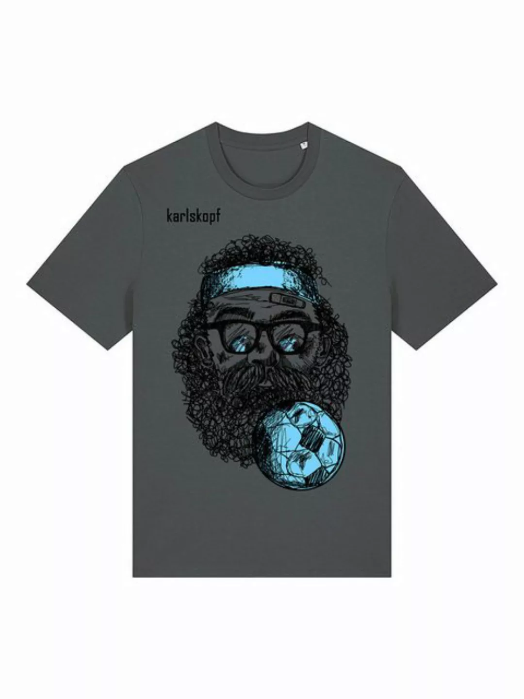 karlskopf Print-Shirt Rundhalsshirt Basic HANDBALLER günstig online kaufen