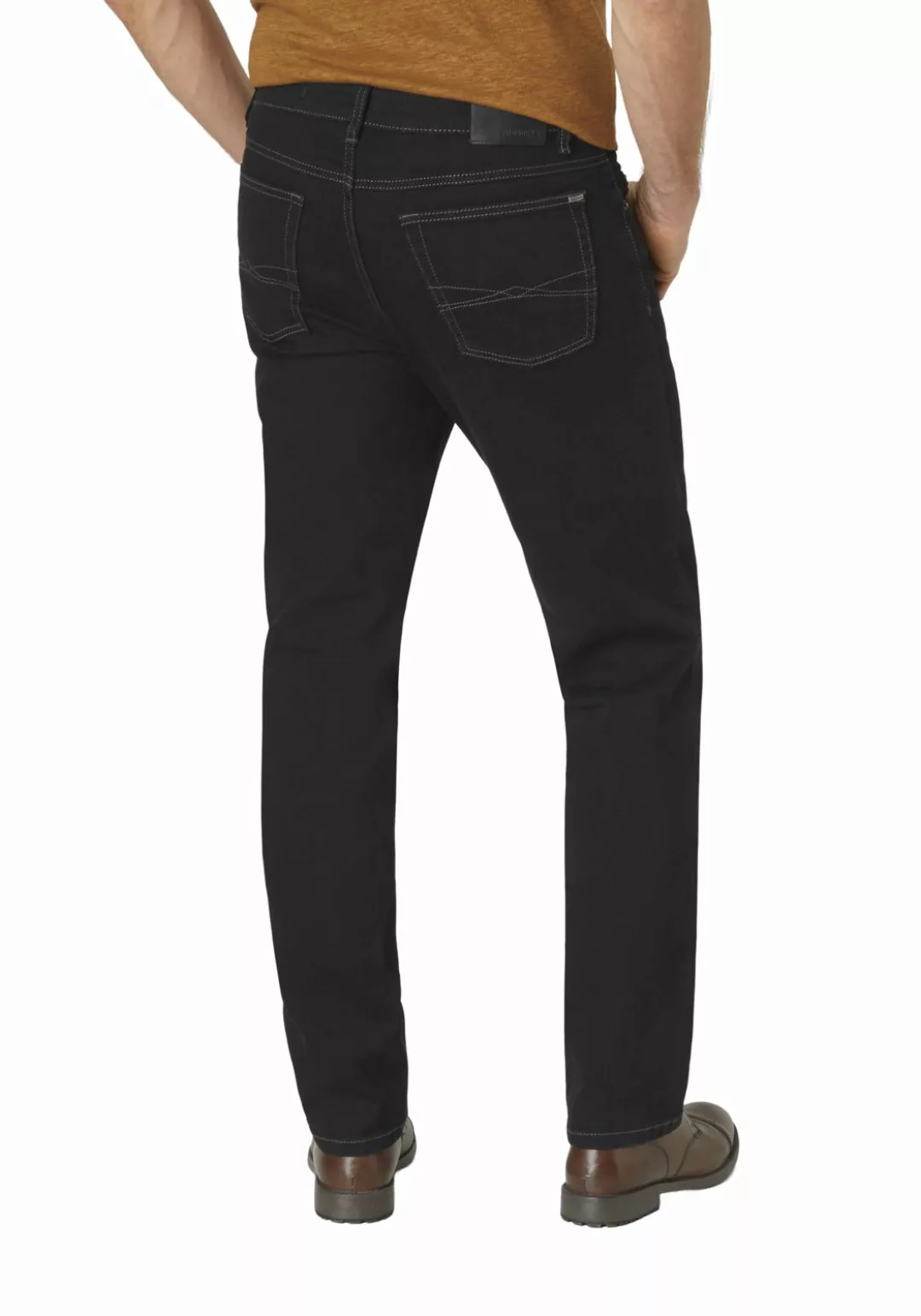 Paddock`s Herren Jeans RANGER PIPE - Slim Fit - Schwarz - Black/Black günstig online kaufen