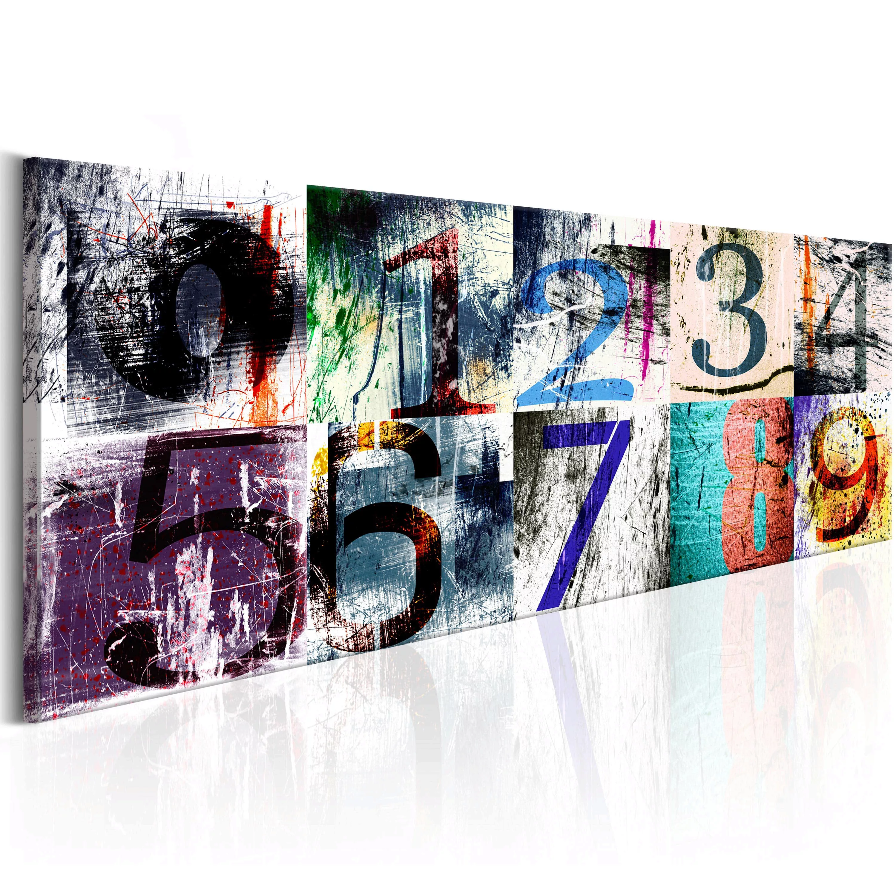 Wandbild -  Colourful Numbers günstig online kaufen