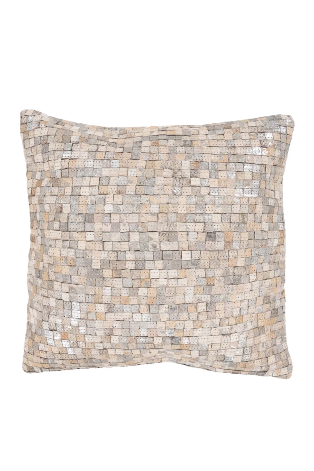 Kayoom Fellkissen »Finish Pillow 125«, Metallic-Effekt, hair-on-leather, Ha günstig online kaufen