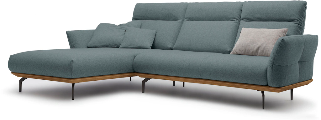 Creation BY ROLF BENZ Ecksofa »CR.460«, Sockel in Nussbaum, Winkelfüße in U günstig online kaufen