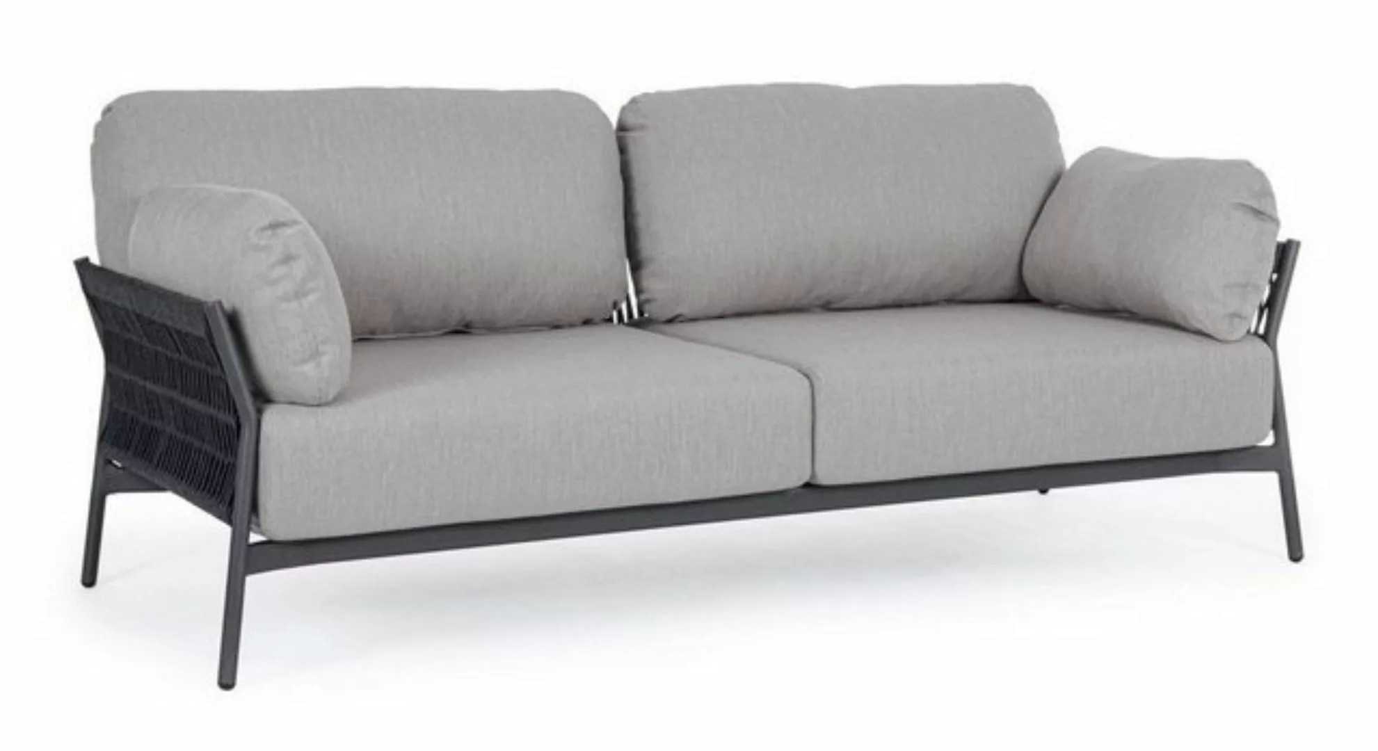 Natur24 Sofa Sofa Pardis 183x80x77cm Aluminium Anthrazit Sofa Couch günstig online kaufen