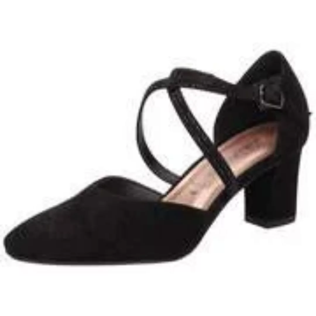 Via della Rosa Spangenpumps Damen schwarz günstig online kaufen