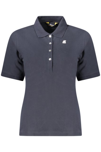 K-Way Poloshirt Elegantes Damen Kurzarm-Poloshirt Blau mit Logo & günstig online kaufen