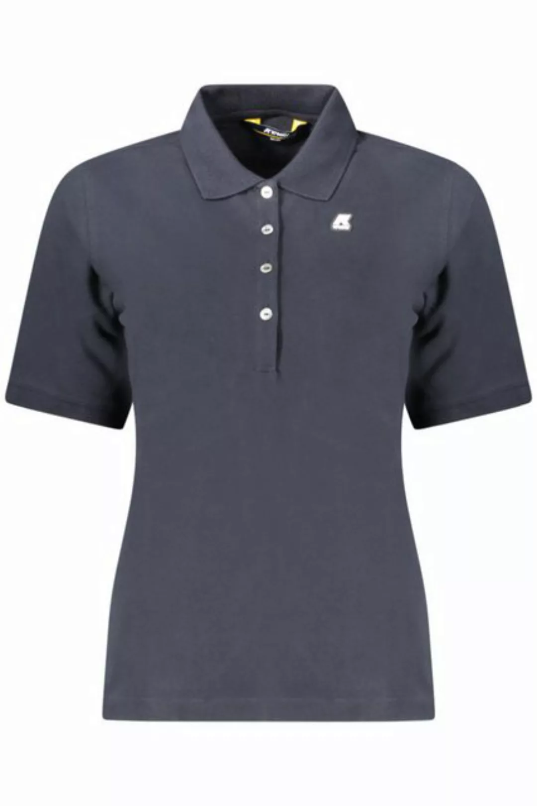 K-Way Poloshirt Elegantes Damen Kurzarm-Poloshirt Blau mit Logo & günstig online kaufen