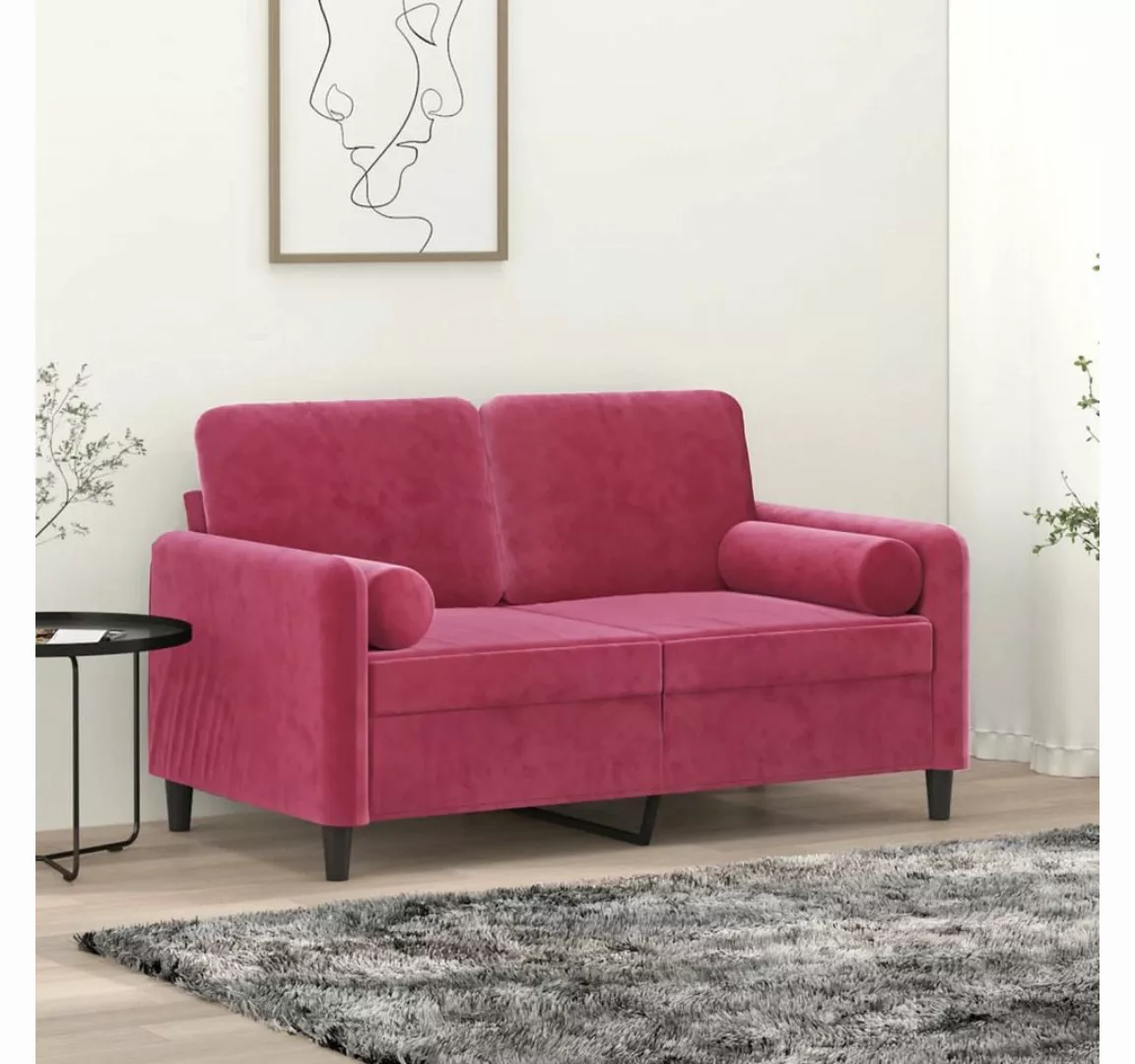 Nettlife Sofa 2-Sitzer-Sofa Doppelsofa mit Zierkissen 138/158/198 CM Samt günstig online kaufen