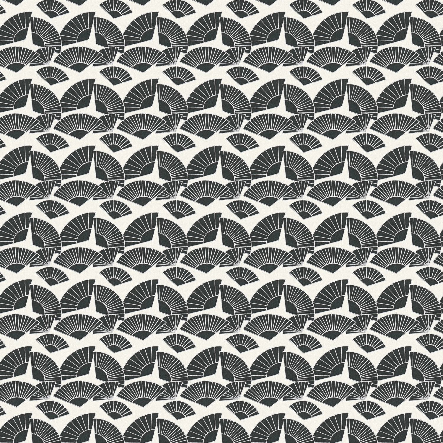 PROFHOME 378473-GU Grafik Tapete metallische Akzente Weiß Schwarz Silber 0, günstig online kaufen