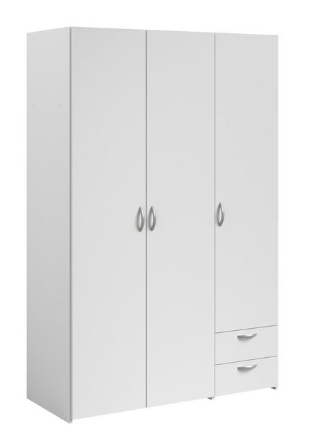 Parisot Kleiderschrank Parisot Daily 2 3 Türen, 2 Schübe, in Weiss - 120x18 günstig online kaufen