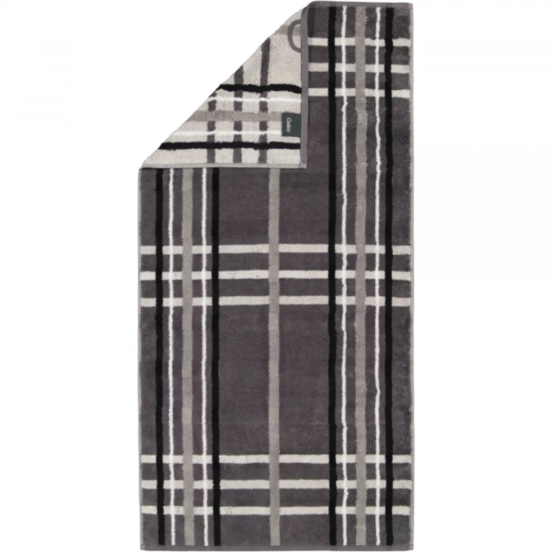 Cawö Handtücher Noblesse Check 1089 - Farbe: anthrazit - 77 - Handtuch 50x1 günstig online kaufen