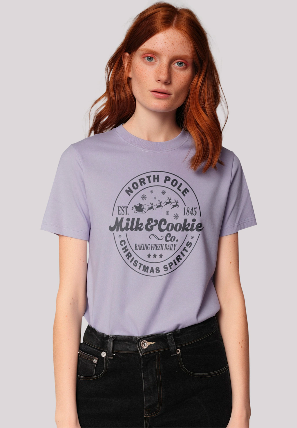 F4NT4STIC T-Shirt "Milk and Cookie Bakery Retro Weihnachten", Premium Quali günstig online kaufen