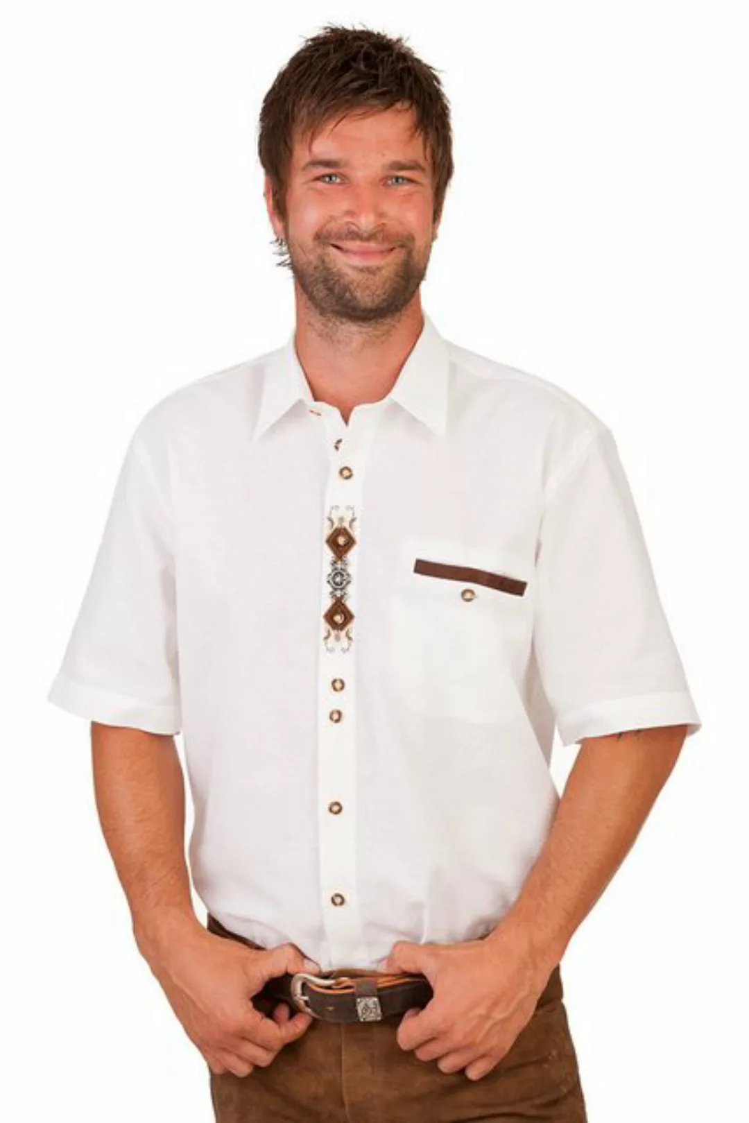 orbis Trachtenhemd Trachtenhemd - H1232 - weiß günstig online kaufen