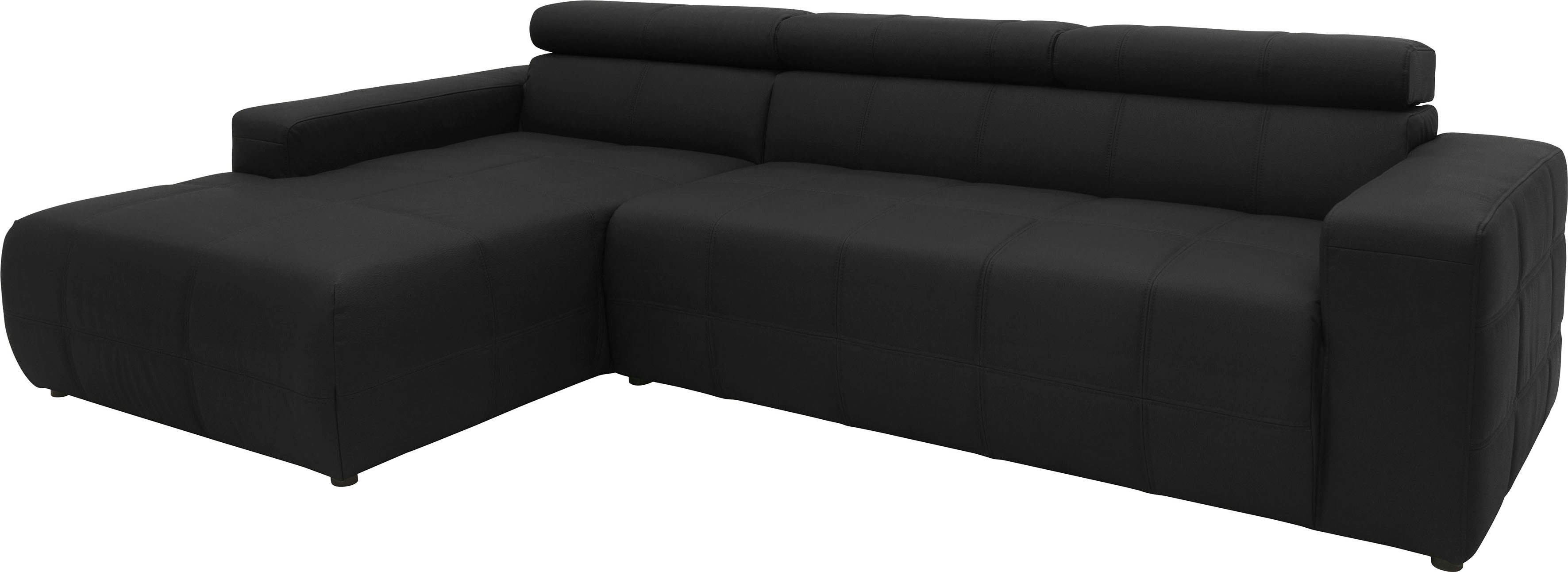 DOMO collection Ecksofa "Brandon B/T/H: 289/177/80 cm, whlw. mit Sitztiefen günstig online kaufen