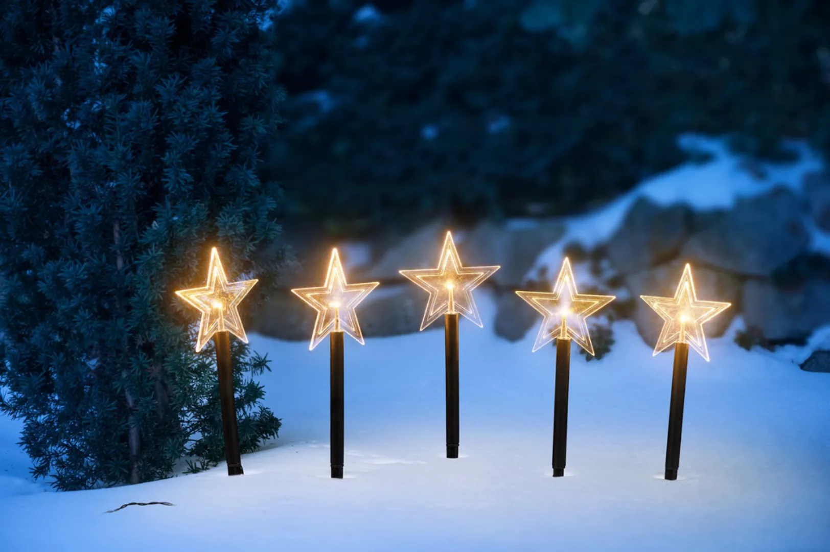 IC Winterworld LED Stern "Weihnachtsstern, Weihnachtsdeko", Gartenstecker m günstig online kaufen