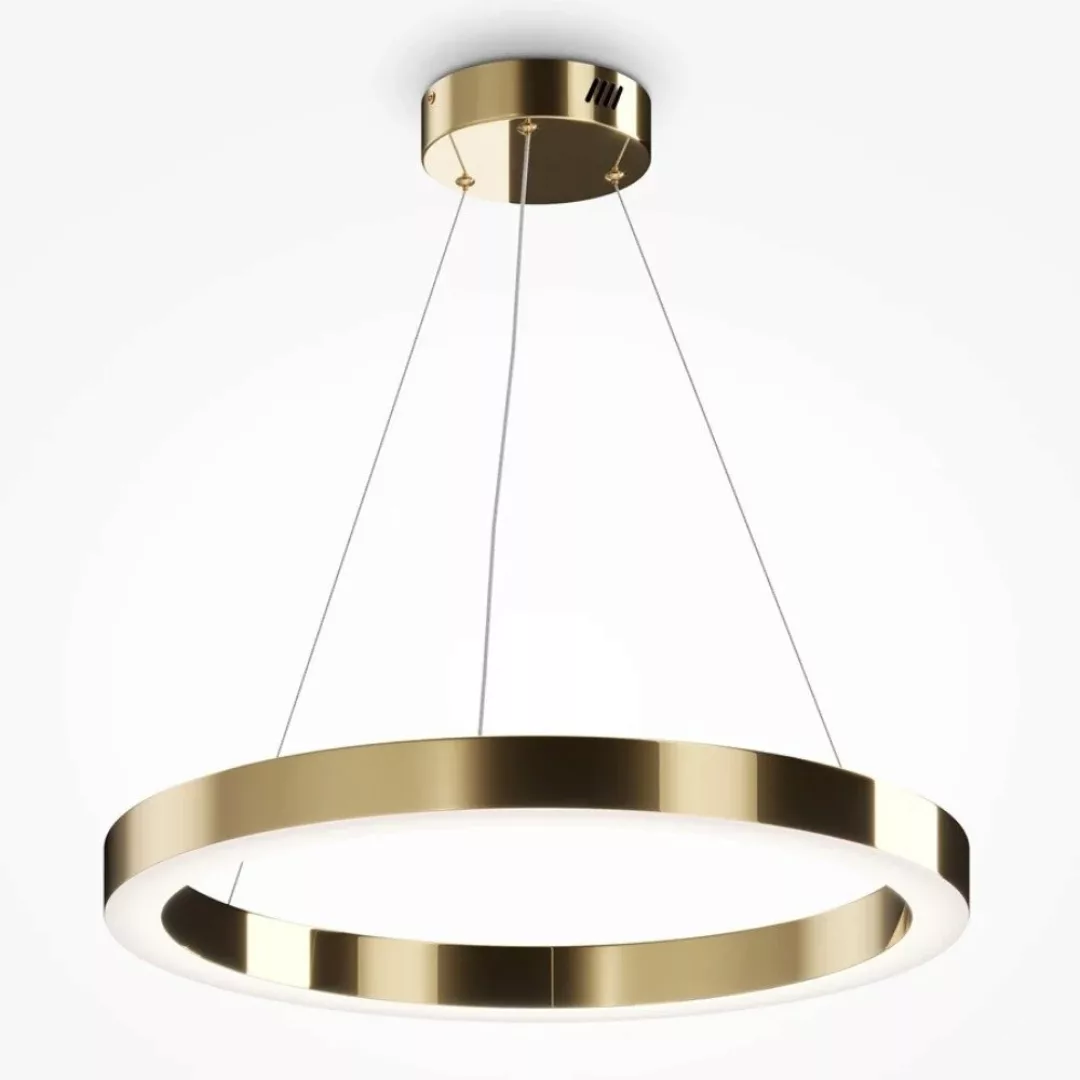 Maytoni Saturno LED-Hängeleuchte, Ringform, messingfarben günstig online kaufen