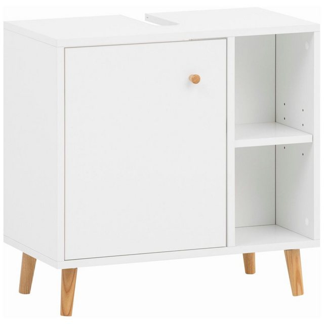 Lomadox Waschbeckenschrank BELFORT-80 in weiß matt, 60 cm breit, modern, mi günstig online kaufen