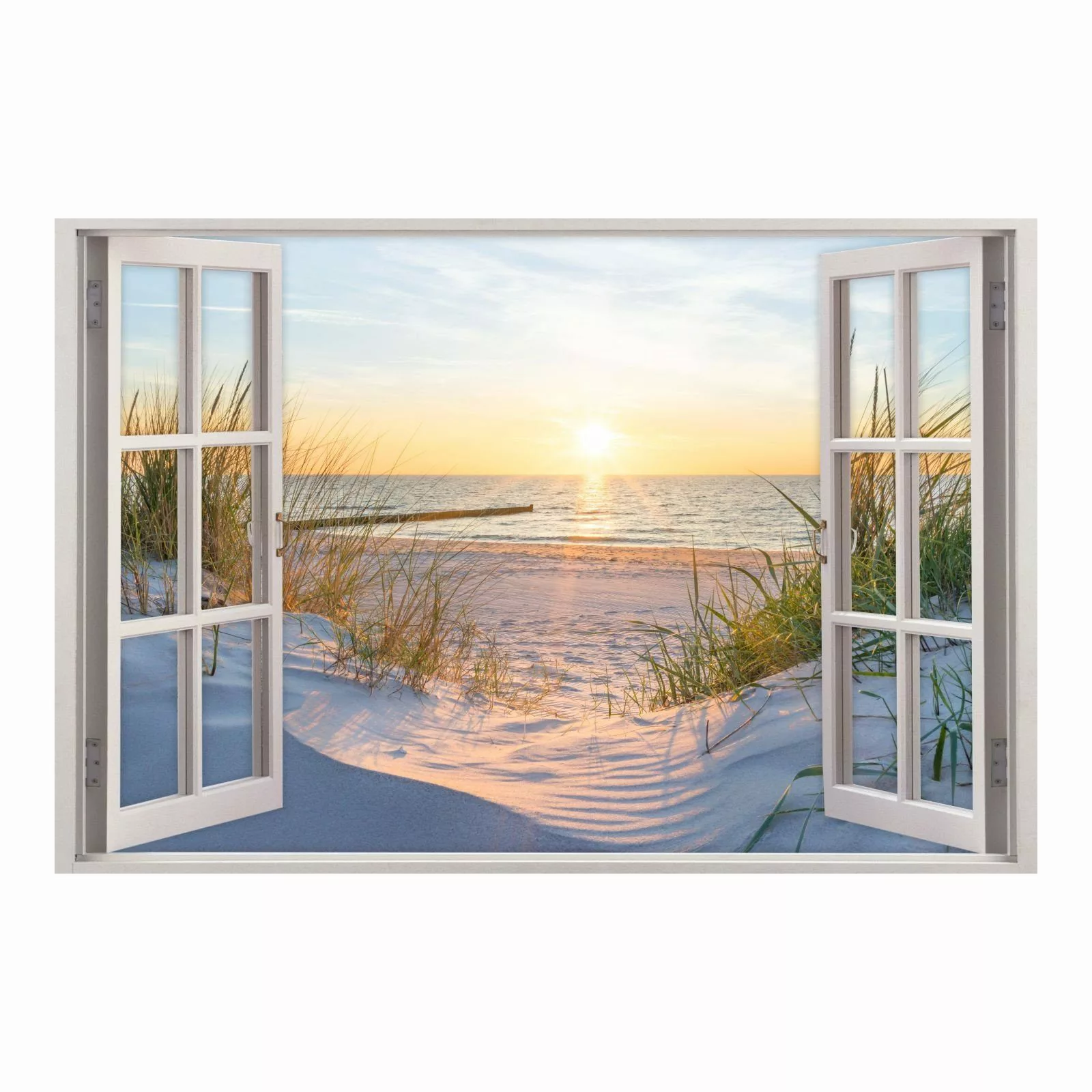 nikima Wandtattoo 153 Fenster - Ostseestrand günstig online kaufen