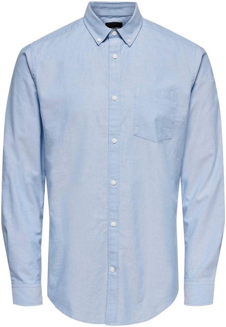 ONLY & SONS Langarmhemd NEIL LIFE ORGANIC OXFORD SHIRT günstig online kaufen