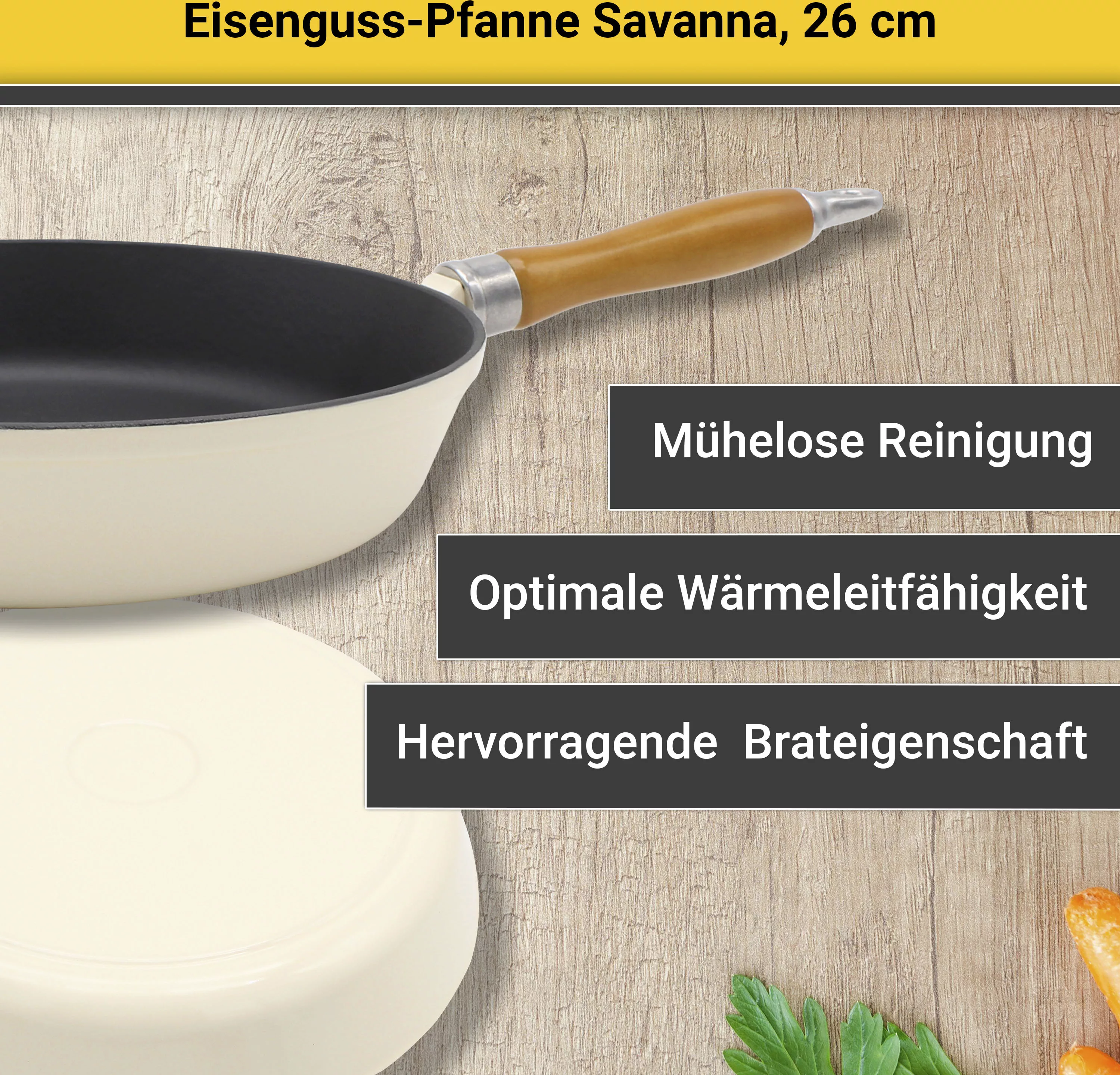 Krüger Bratpfanne »Savanna«, Eisen günstig online kaufen